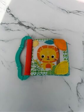 Bright Starts Teethe & Read Soft Crinkle Animals Baby Book